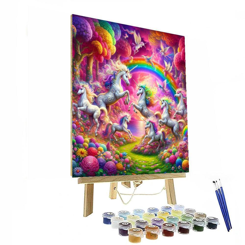 Fairytale Unicorn Dreams Paint By Numbers