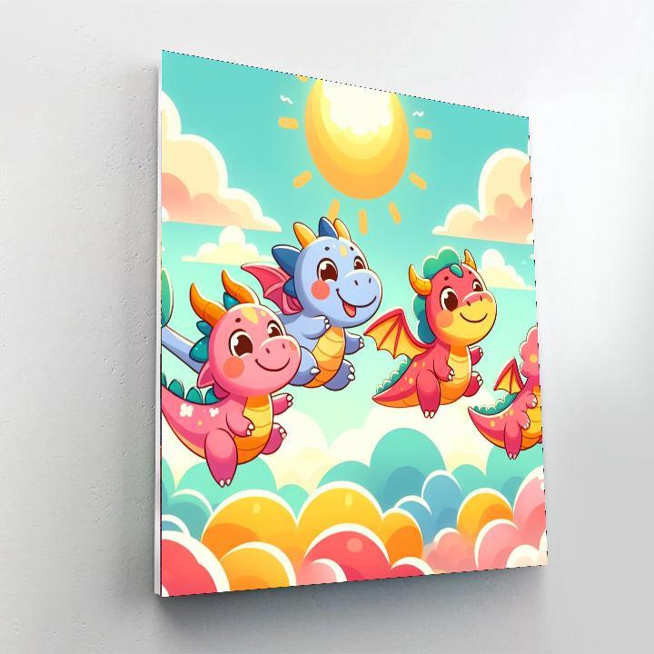 Magical Dragon Quest Paint By Color
