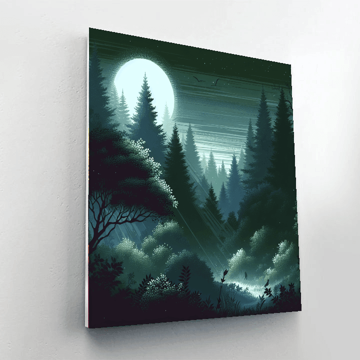 Midnight Forest Mystery Paint By Numbers