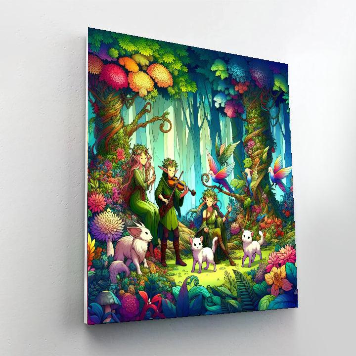 Enchanted Elven Forest Numbered Painting Kits