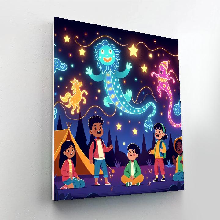 Celestial Creatures Camp Number Painting