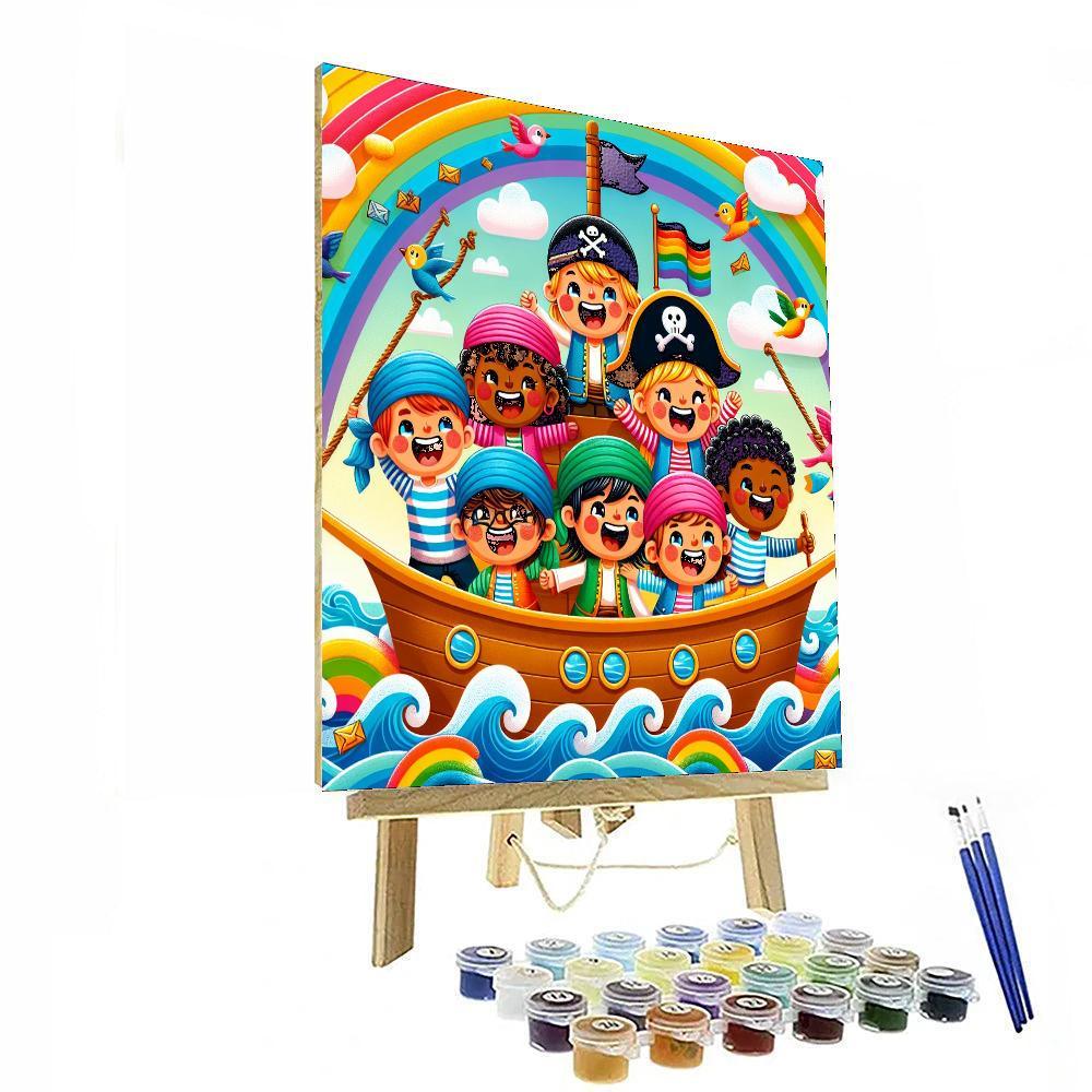 Sailing Adventures With Pirates Paint By Numbers