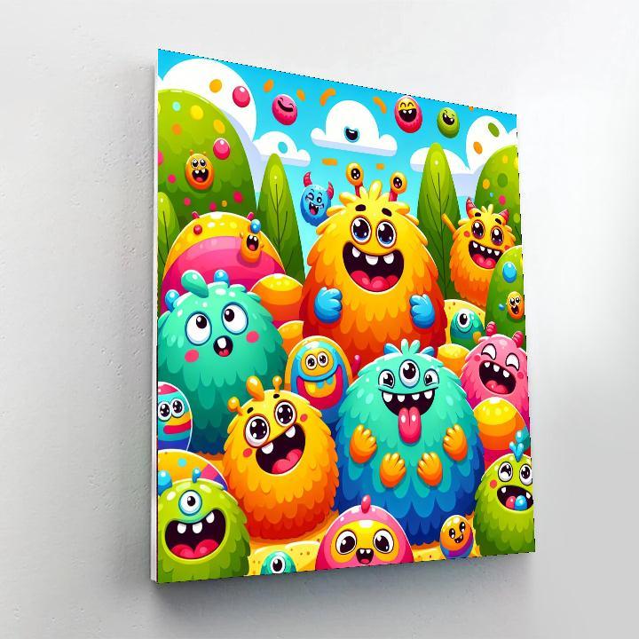 Silly Monsters Playdate Paint By Number