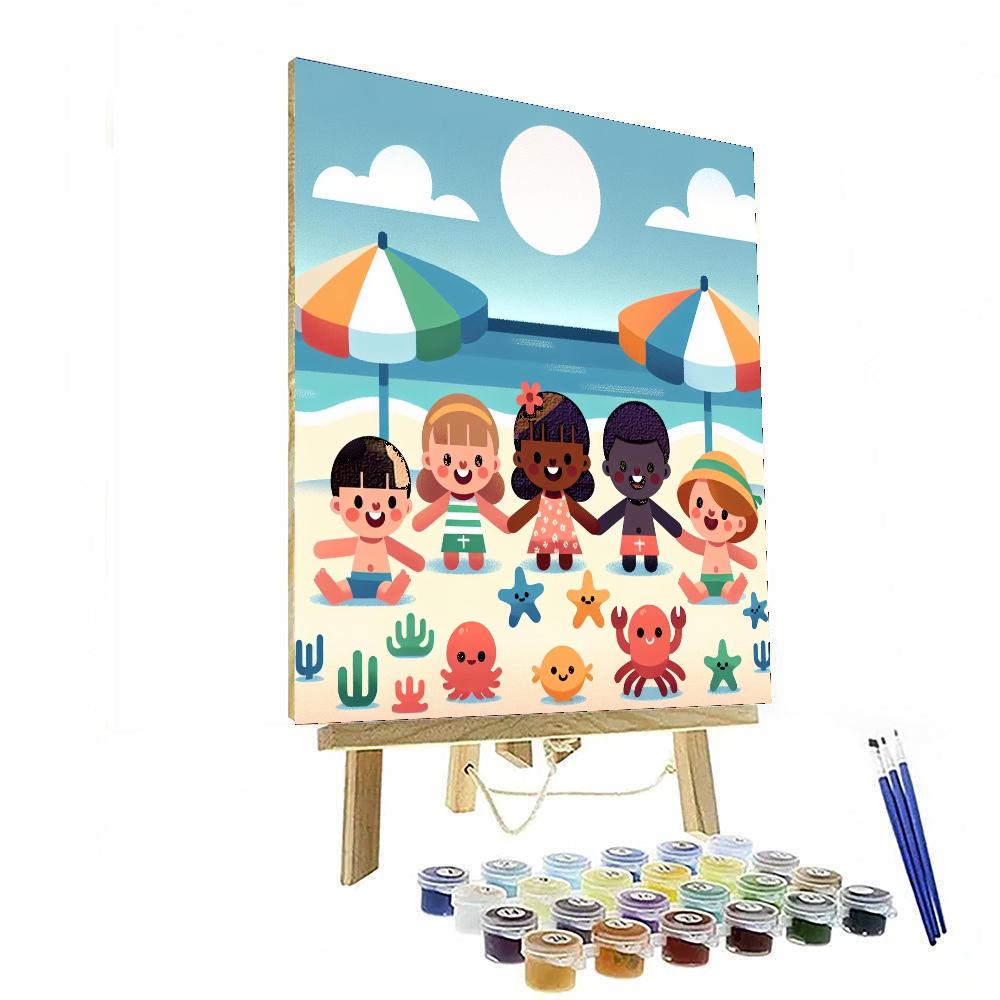 Beach Bash Paint By Numbers Art