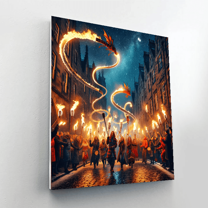 Hogmanay Fire Festival Paint By Number