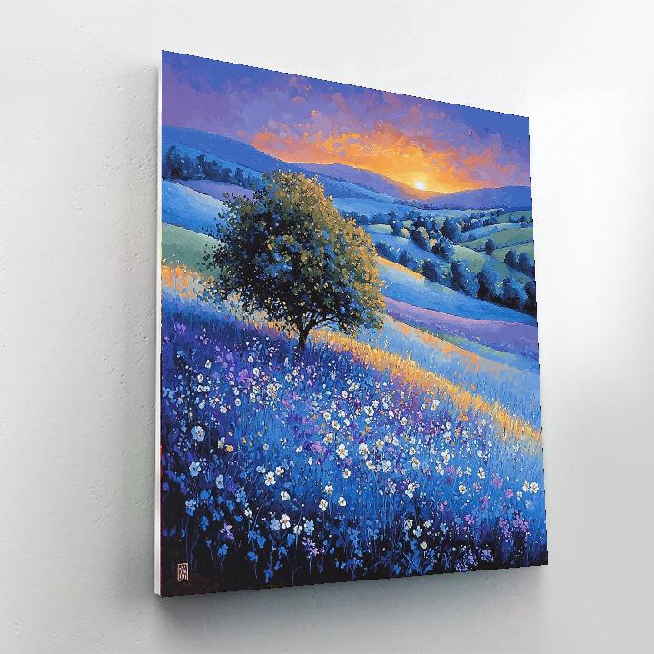 Nandalal Bose Inspired Melody Of The Twilight Meadows  Paint By Numbers