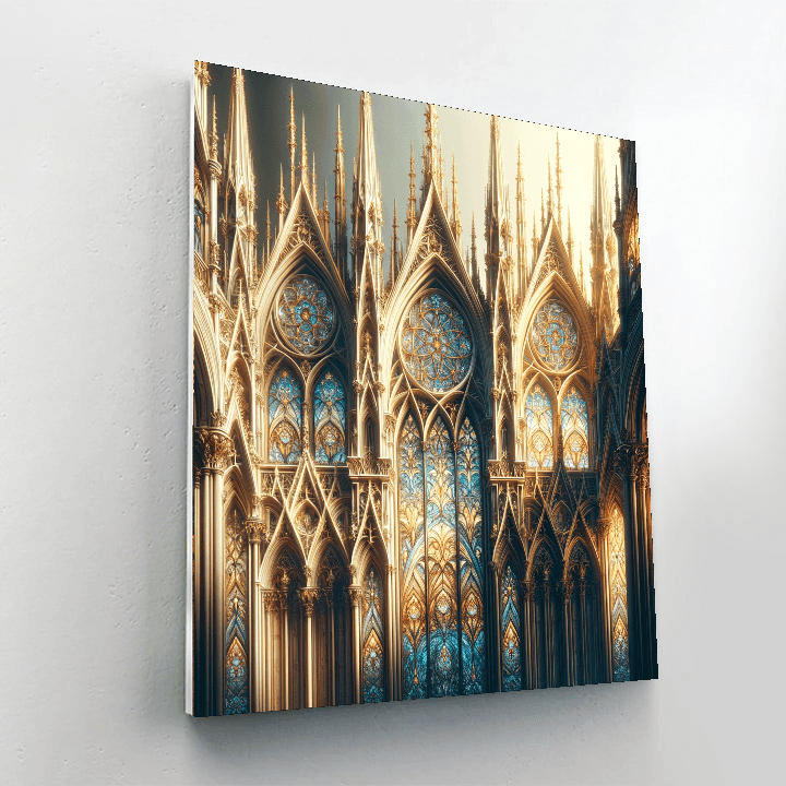 Elegant Gothic Cathedrals Paint By Number