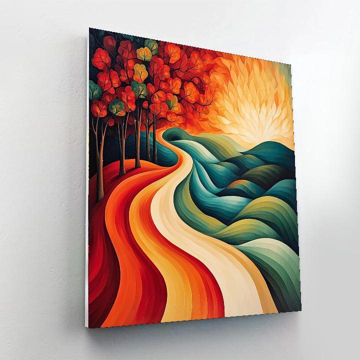 Frida Kahlo Inspired Emotional Landscape Of Transformation  Paint By Numbers Art