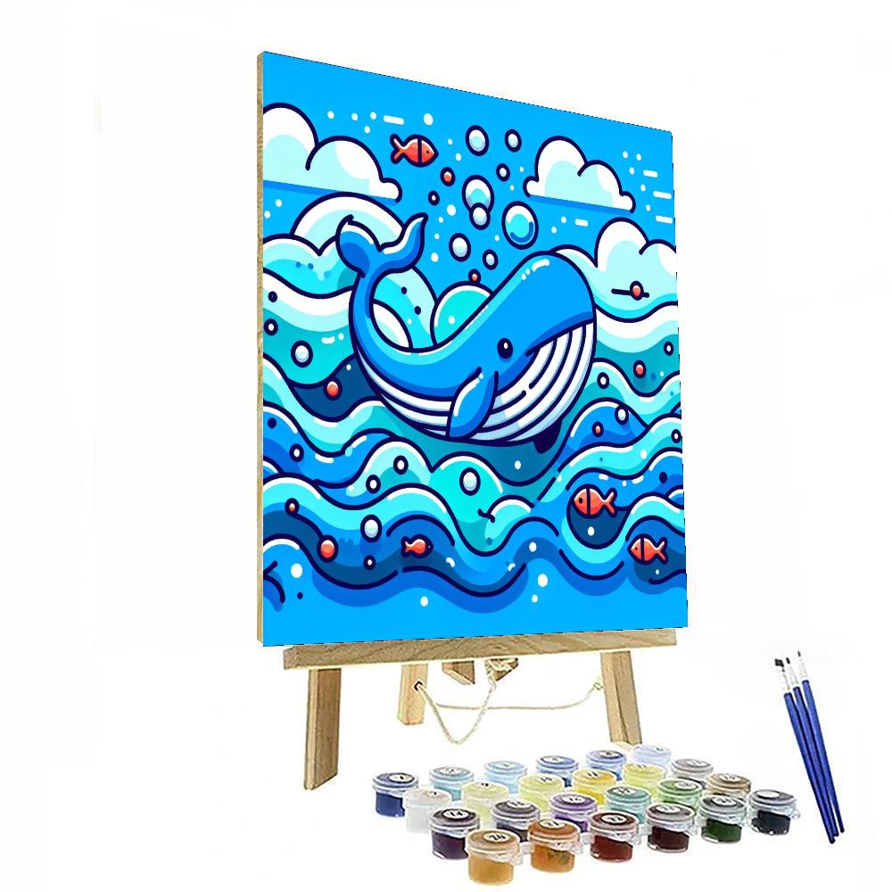 Whale’s Ocean Journey Numbered Painting Kits