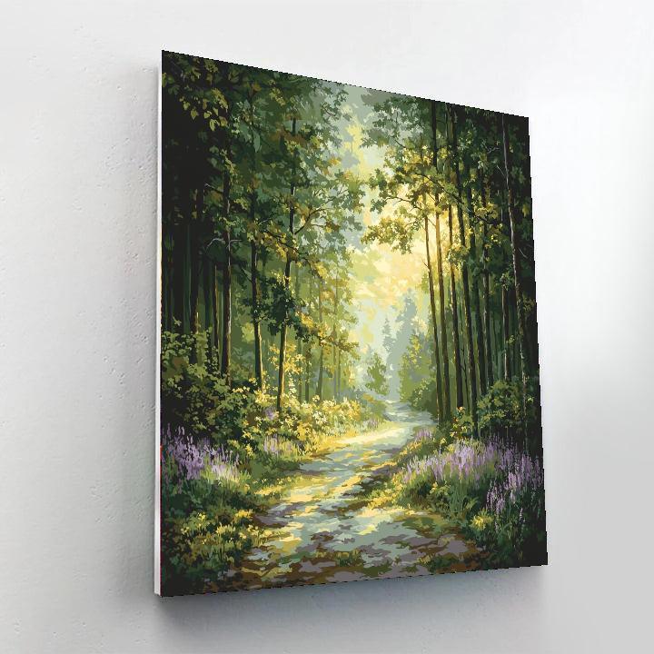 Caspar David Friedrich Inspired Ethereal Pathways  Painting By Numbers Kit