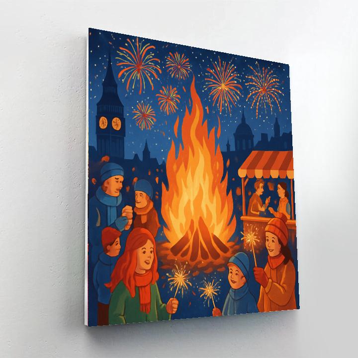 Bonfire Night Paint By Number