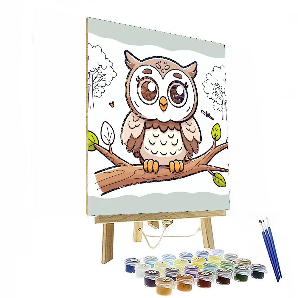 Wise Owl Tree Paint By Number