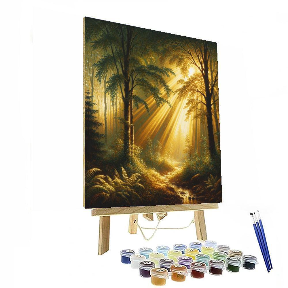 Enchanting Forest Light Painting By Numbers Kit