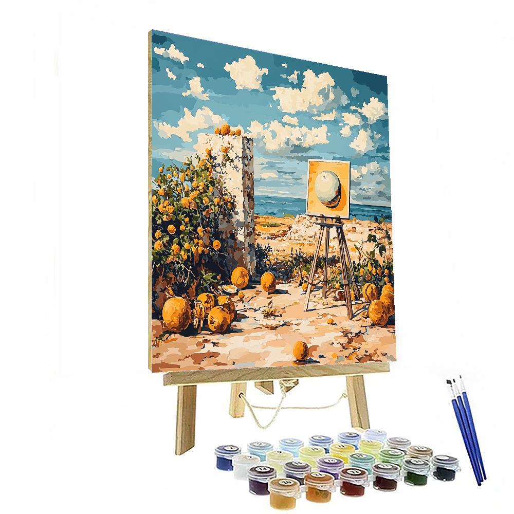 René Magritte Inspired Magritte's Illusion Of Reality  Paint By Numbers Kits