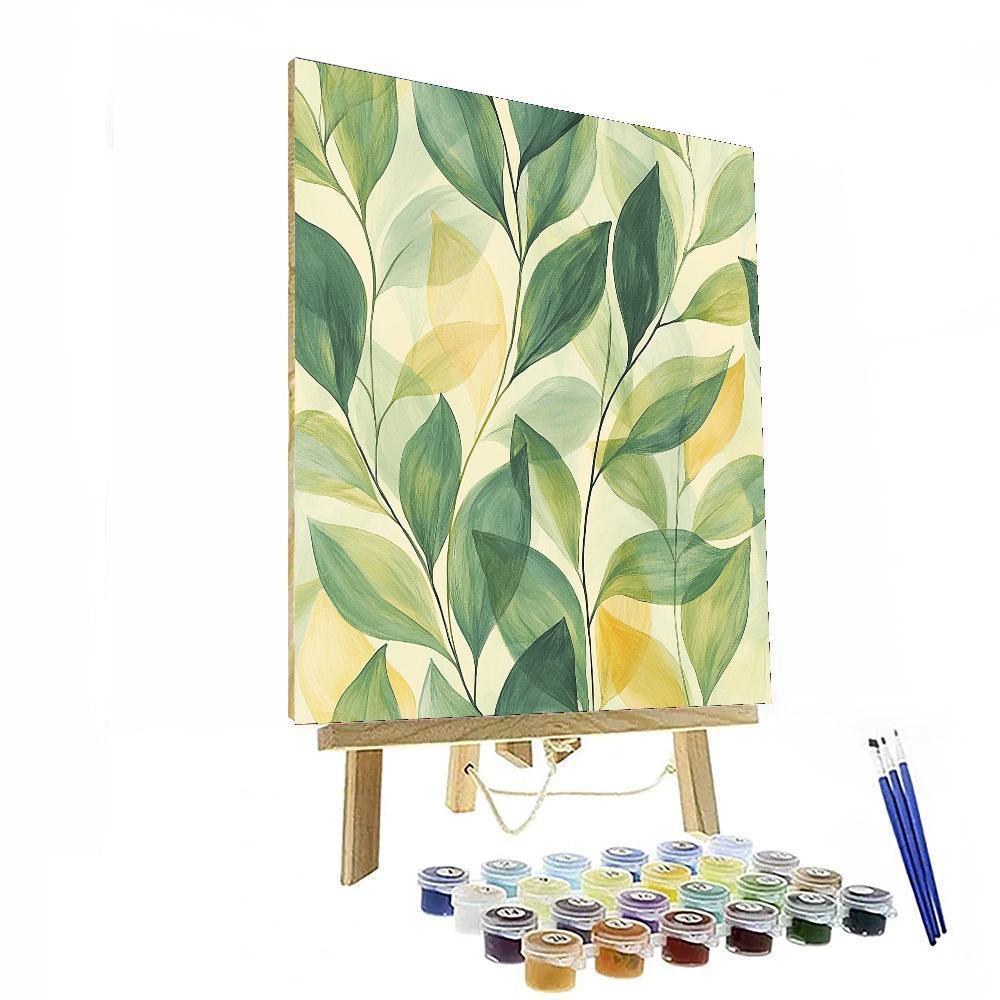 Nandalal Bose Inspired Mystical Flora  Painting Number Kit