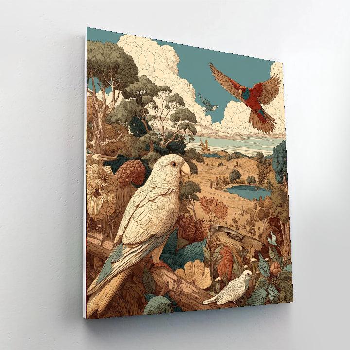 Raphael Inspired Raphael's Serene Wildlife  Paint By Number