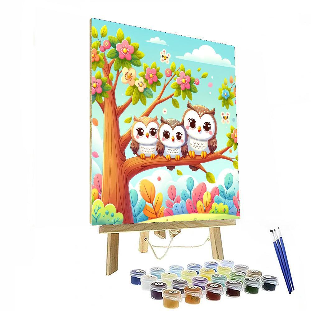 Artistic Owls Paint By Numbers
