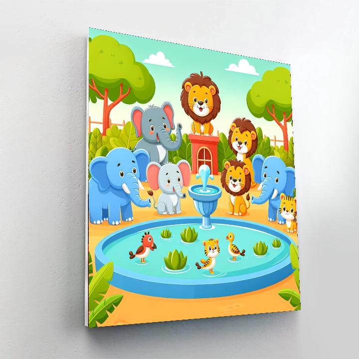 Magical Zoo Number Painting