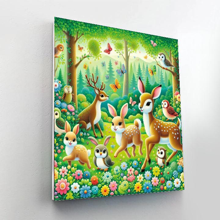 Joyful Forest Parade Paint By Color