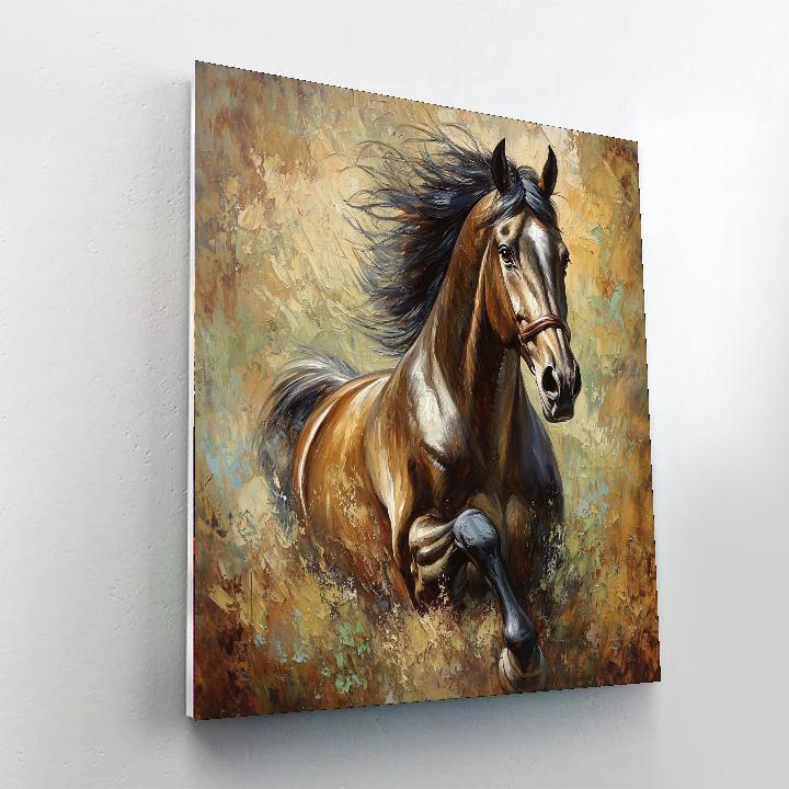 Leonardo Da Vinci Inspired Majestic Renaissance Steed  Paint By Number