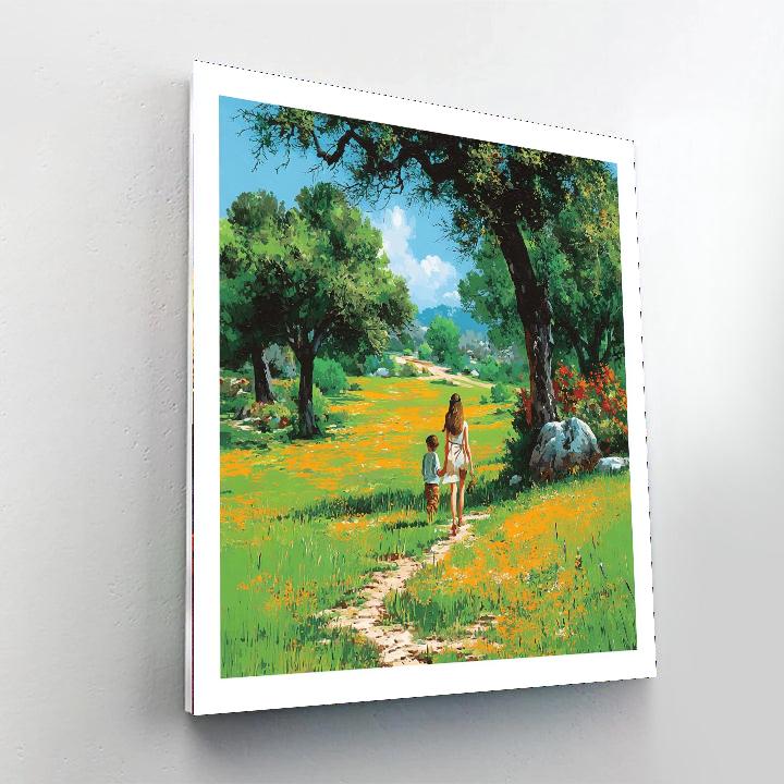 Footsteps In The Meadow Paint By Numbers Kits