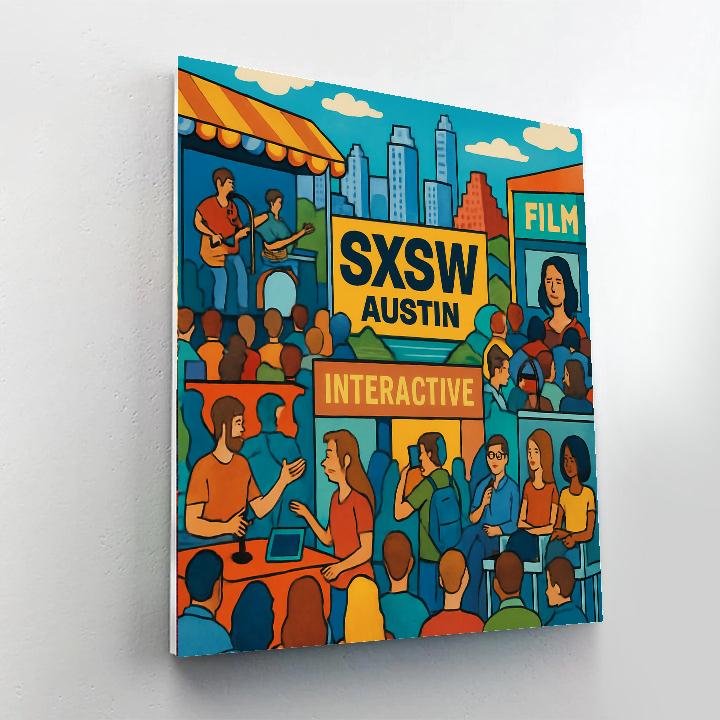 Sxsw - Austin Paint By Numbers