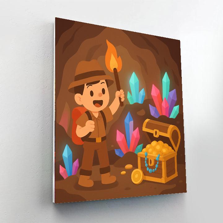 Mystery Of The Crystal Cave Painting By Numbers Kit