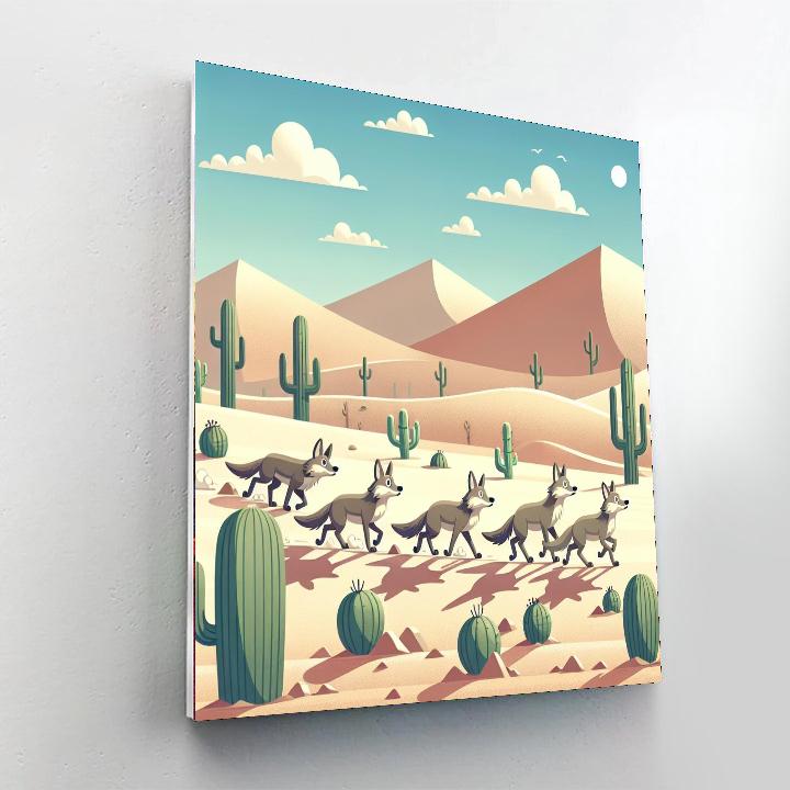 Curious Coyotes Numbered Painting Kits