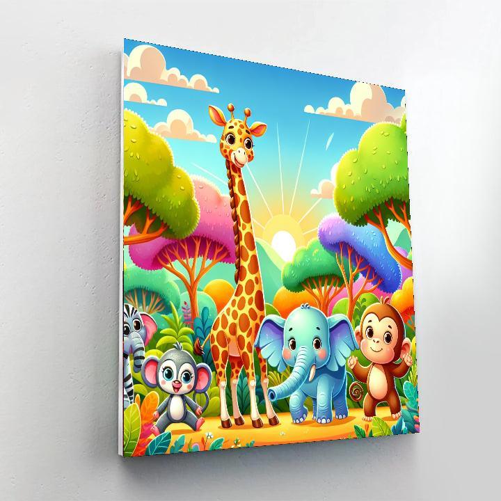 Whimsical Wildlife Adventure Numbered Painting Kits
