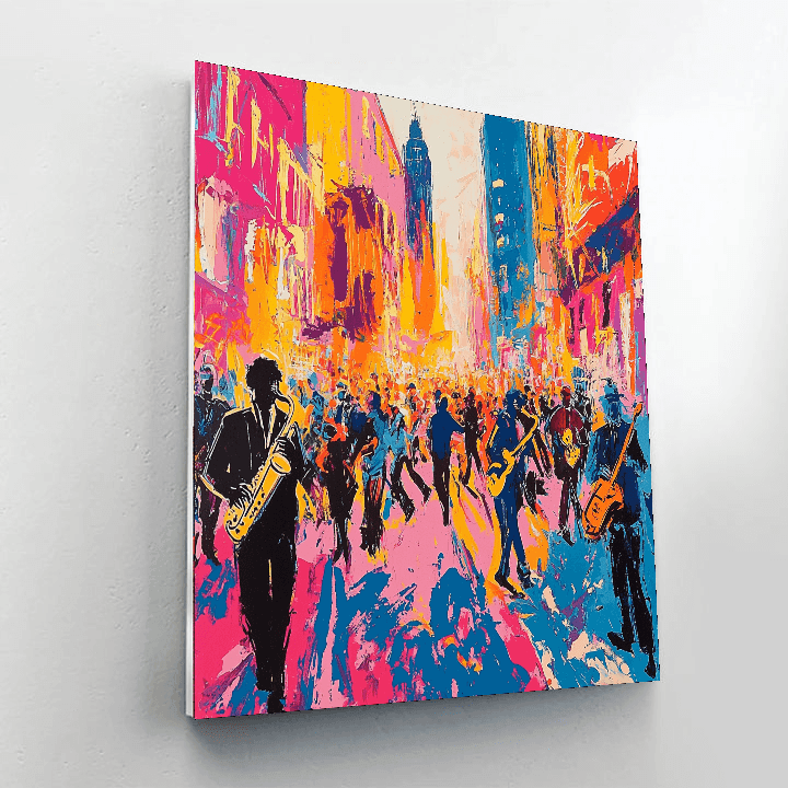 Jean-Michel Basquiat Inspired Street Jazz Festival  Paint By Numbers Kits