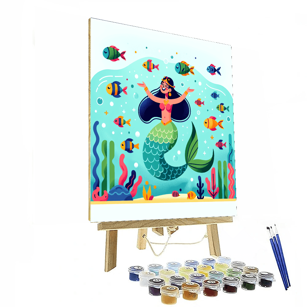 Mermaid's Ocean World Painting By Numbers Kit