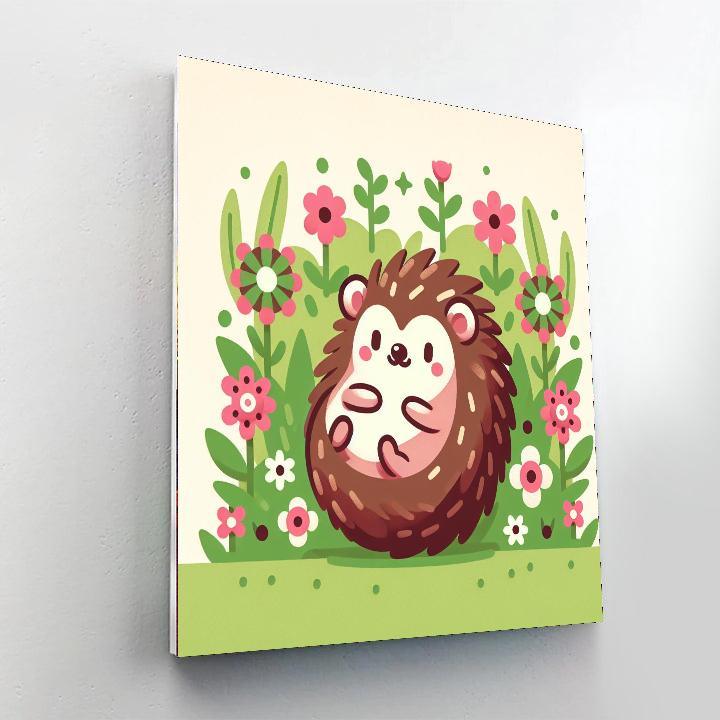 Cozy Garden Hedgehog Paint By Number