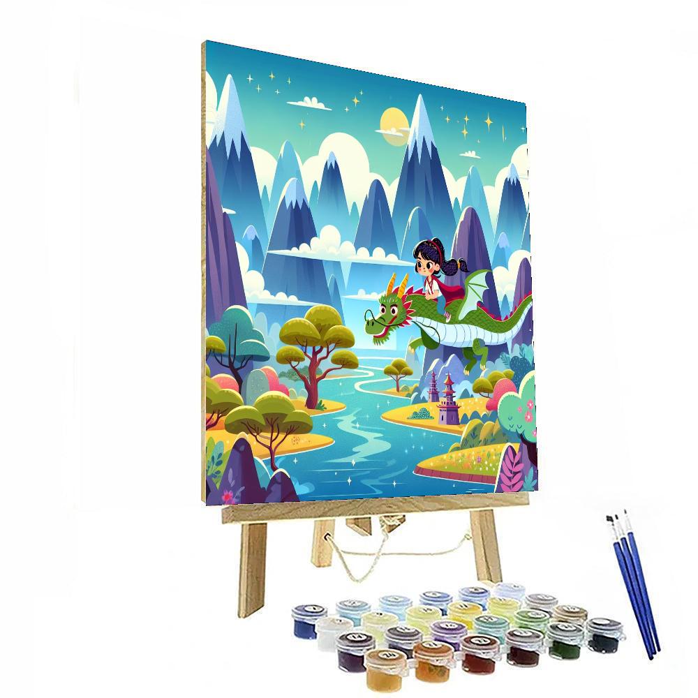 Dragon Rider's Adventure Number Painting