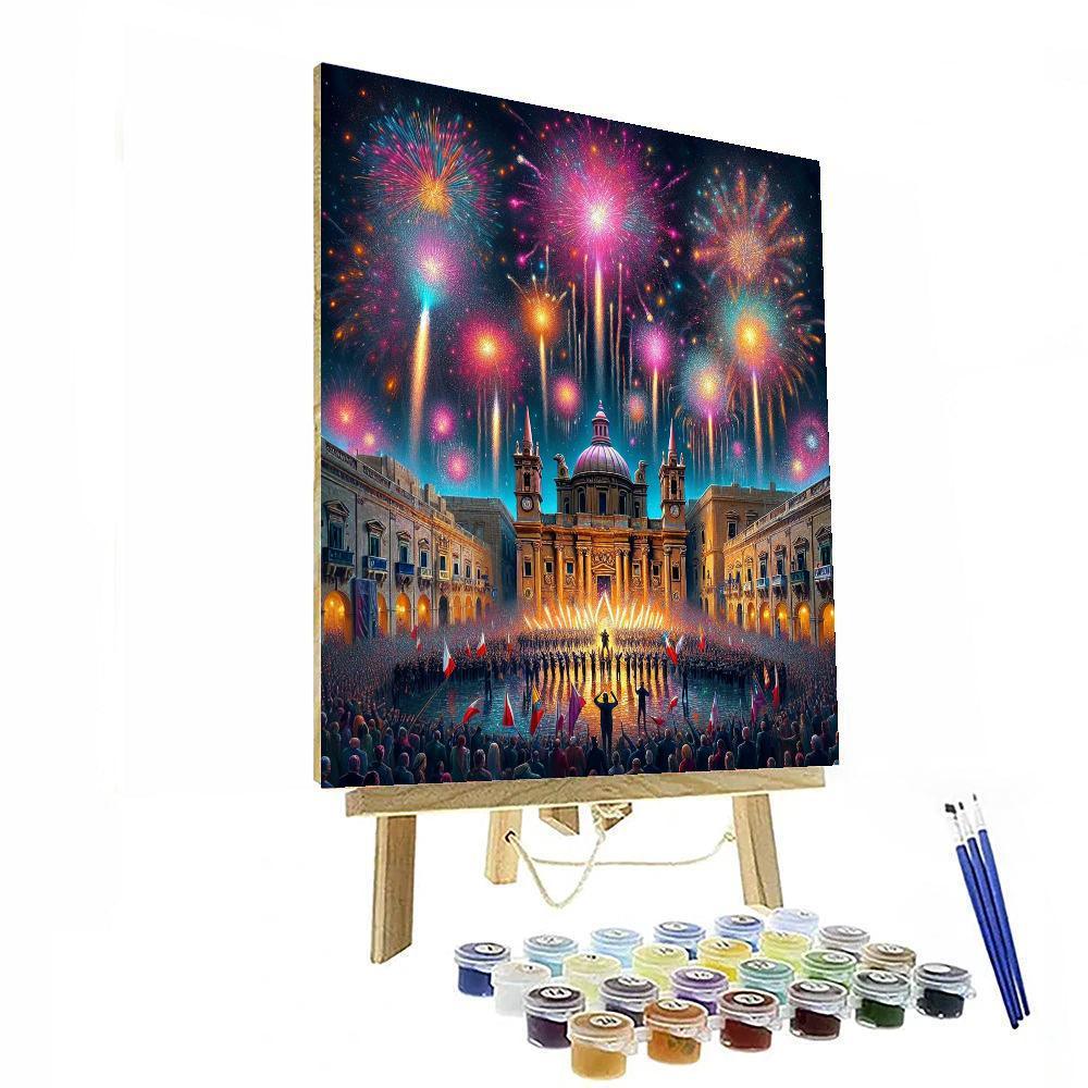 Feast Of Fire - Malta Painting By Numbers Kit