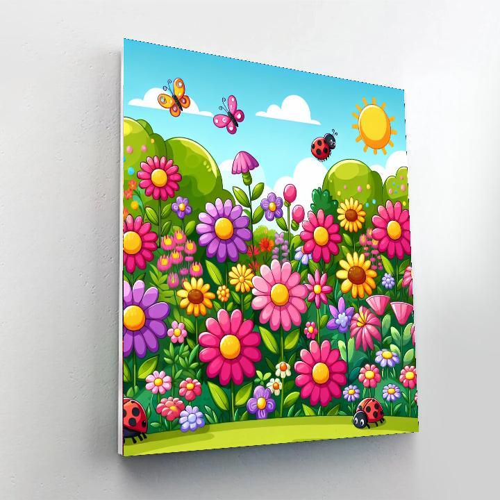 Giggles From The Garden Paint By Numbers Art