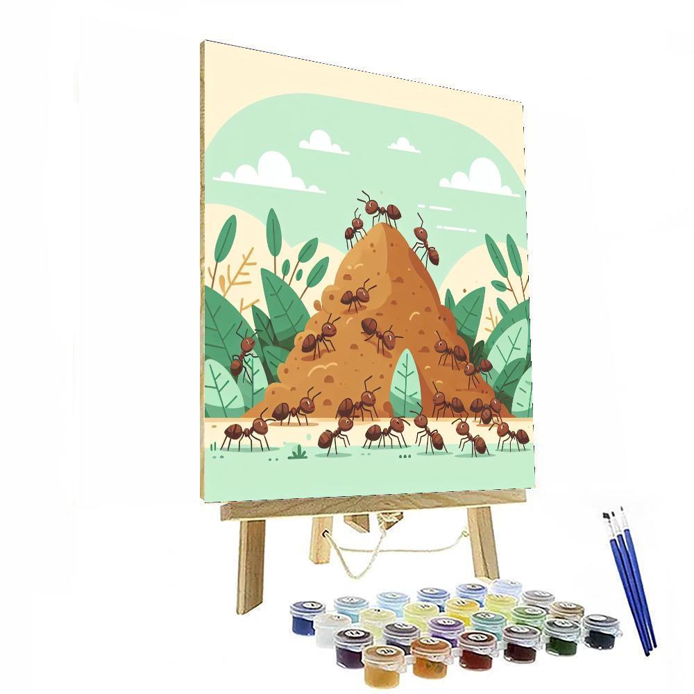 Busy Ant Hill Paint By Color
