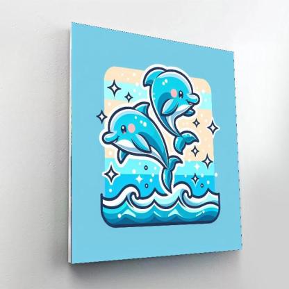 Dreamy Dolphins Paint By Numbers Kits