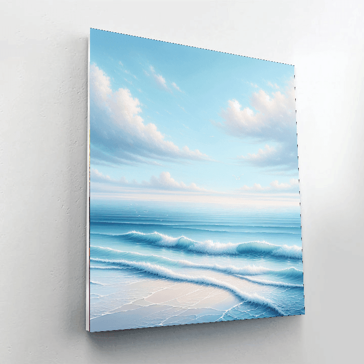 Tranquil Ocean Waves Paint By Numbers Art