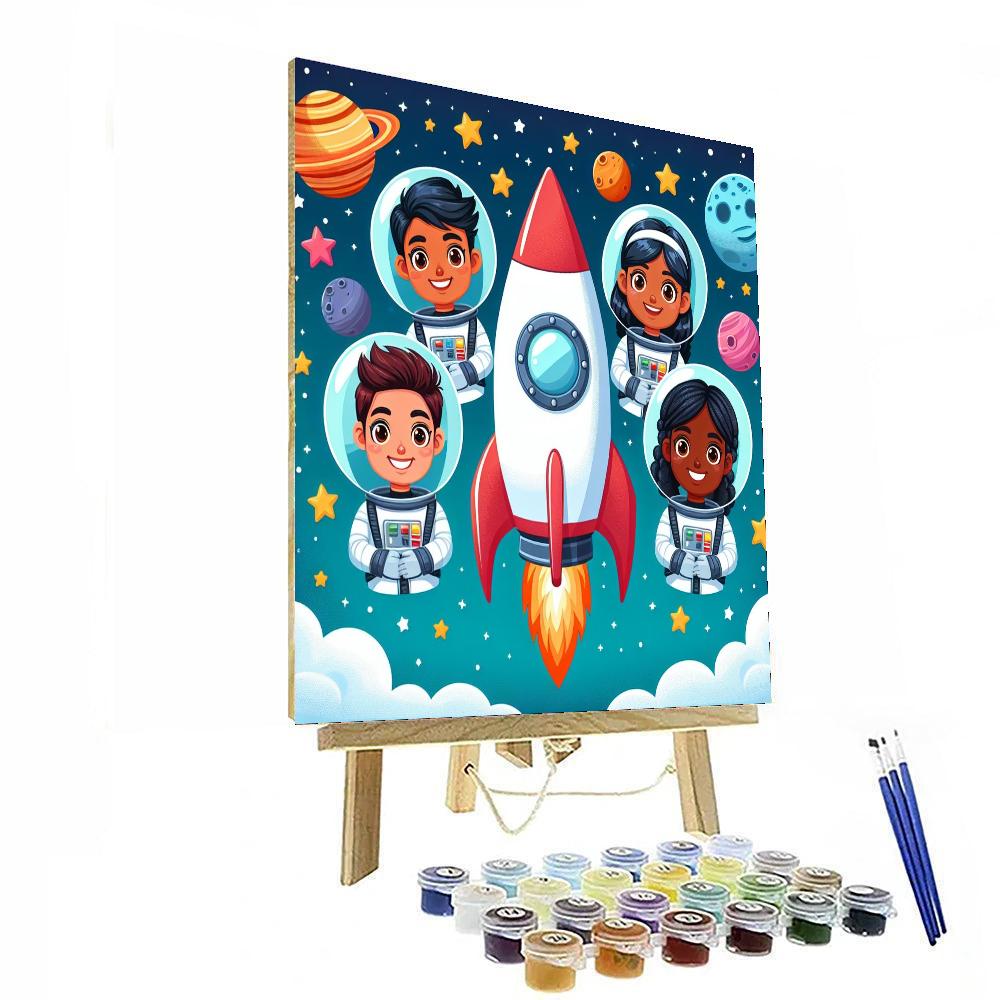 Space Race Explorers Numbered Painting Kits
