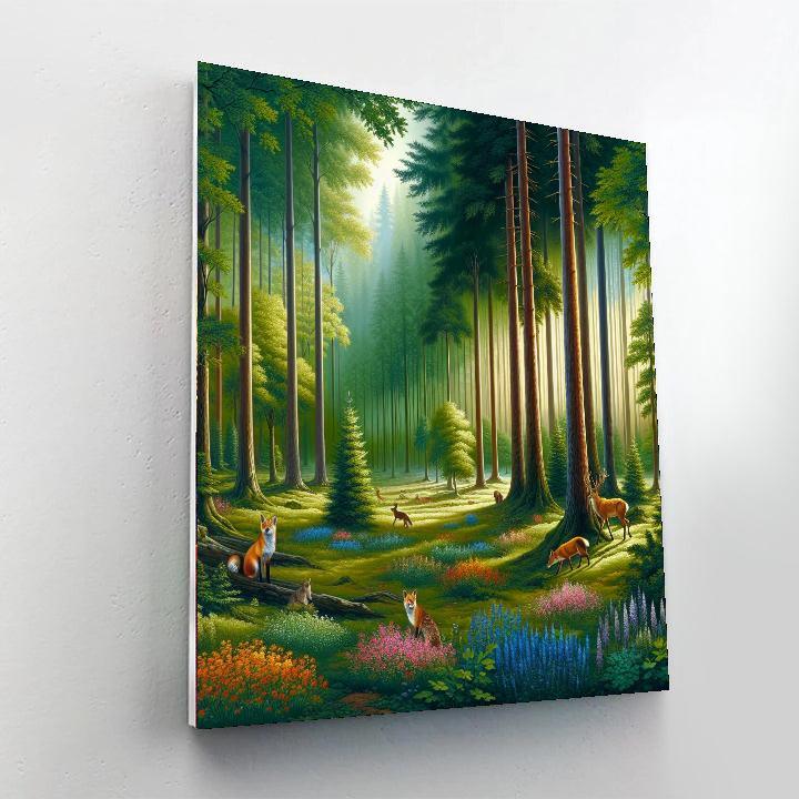 Secret Woodland Retreat Paint By Numbers Art
