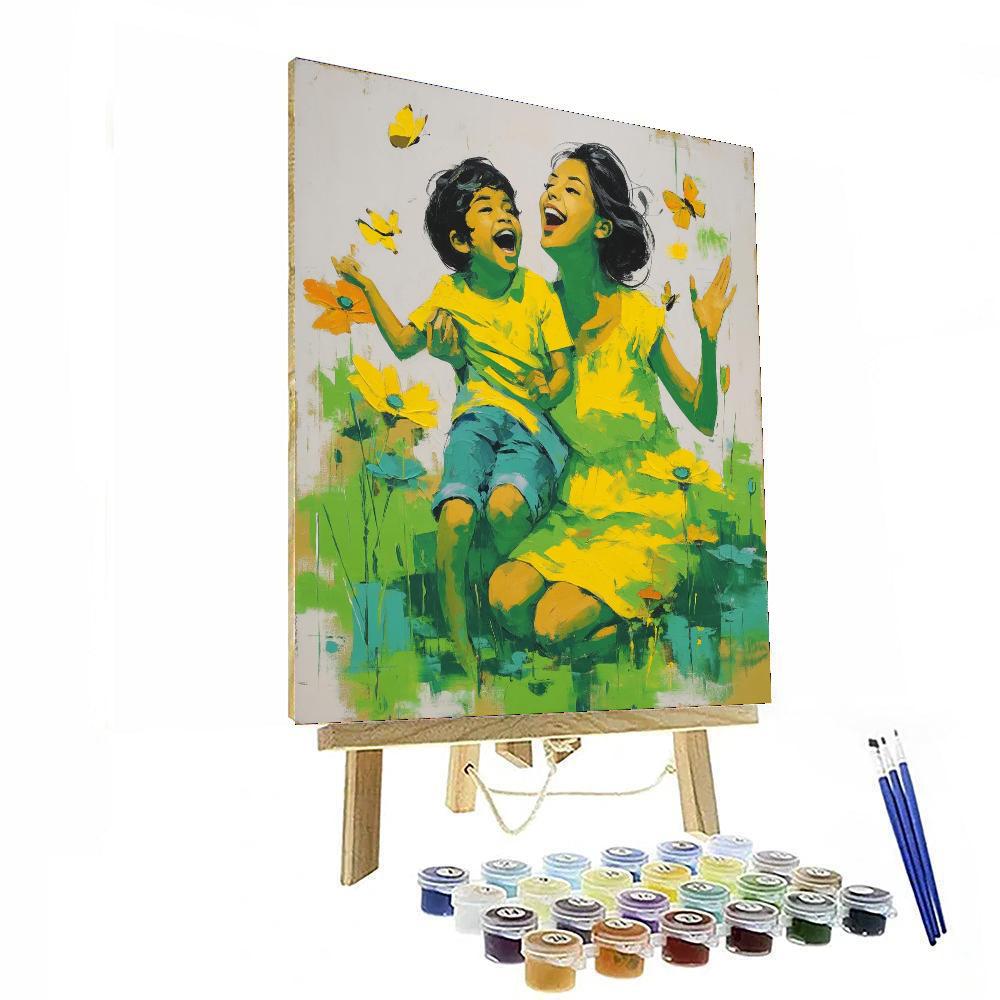 The Joy Of A Mother's Love Numbered Painting Kits