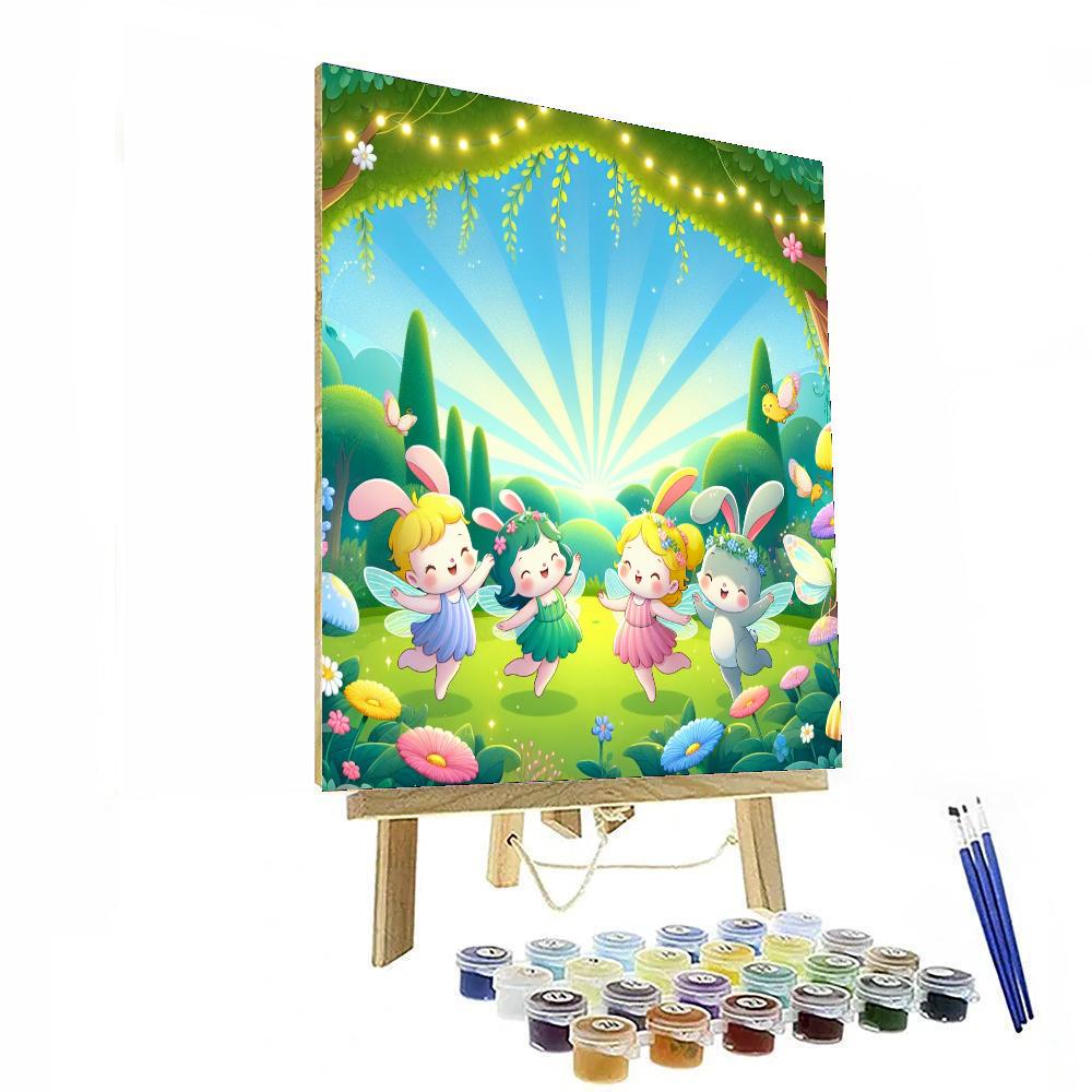 Magical Garden Frolic Paint By Numbers Art
