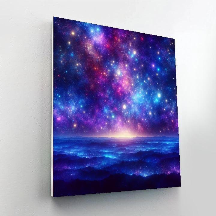 Luminous Night Skies Number Painting