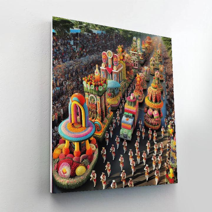 Parade Of Roses - Usa Number Painting