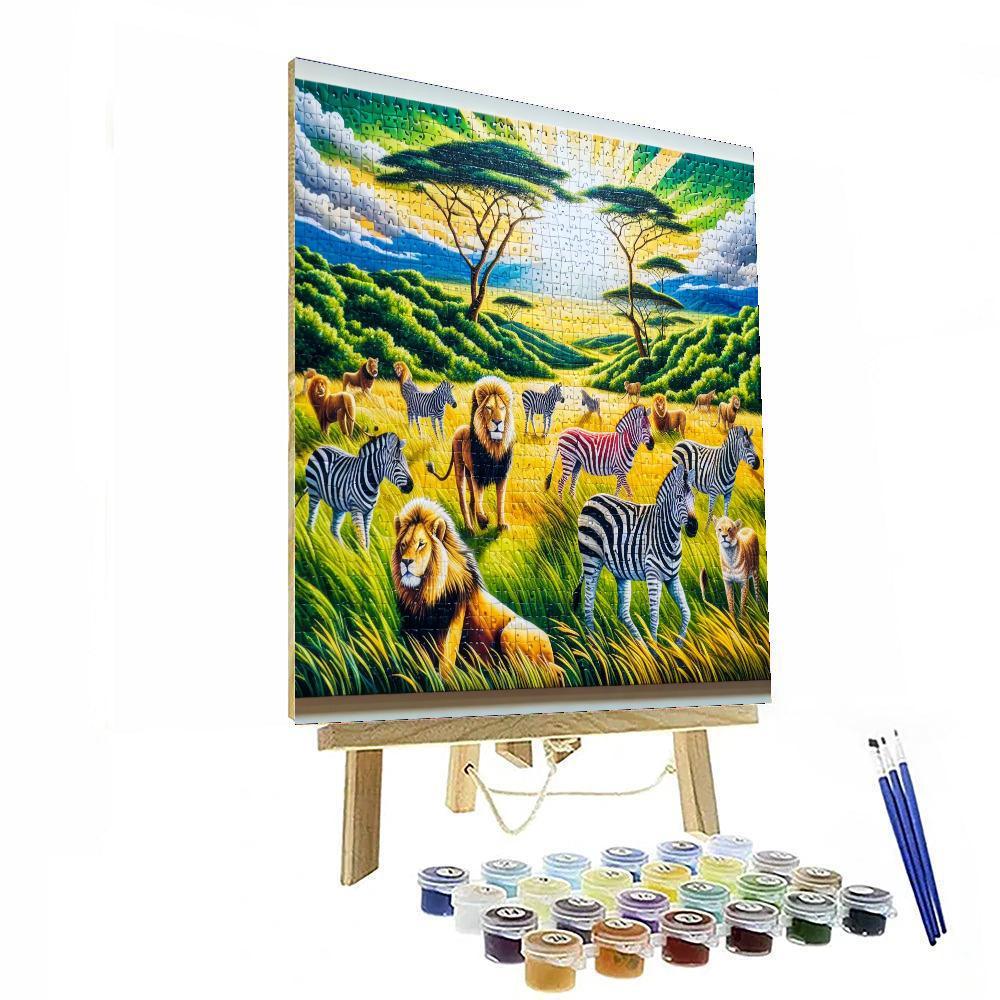 Safari Adventure Puzzle Paint By Number
