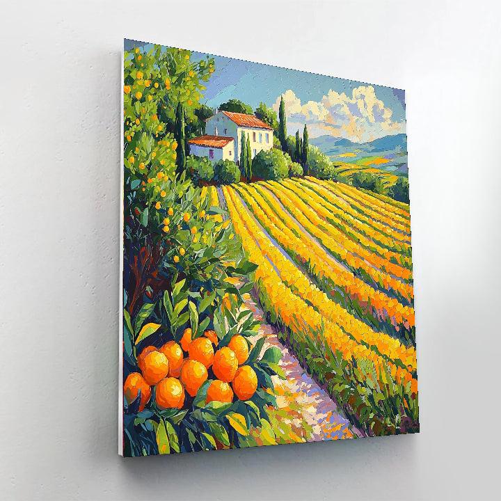 Paul Cézanne Inspired Citrus Symphony Delight  Painting By Numbers Kit