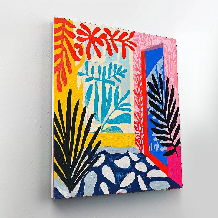 Henri Matisse Inspired Whimsical Daydream  Number Painting