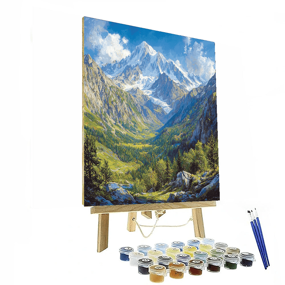 Mont Blanc - French Alps Paint By Numbers