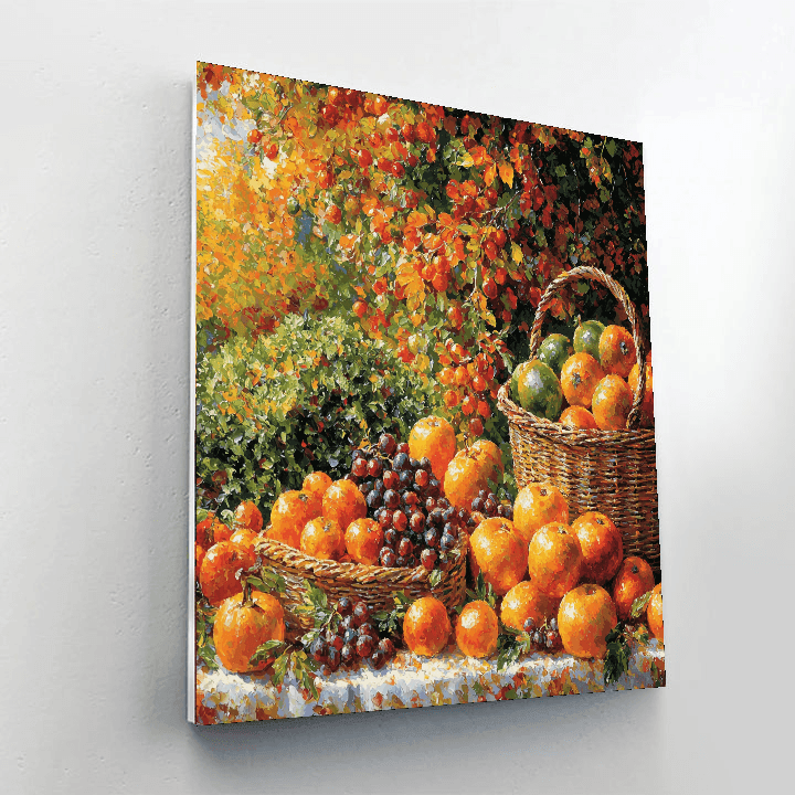 Claude Monet Inspired Rustic Harvest Bounty  Paint By Numbers Kits