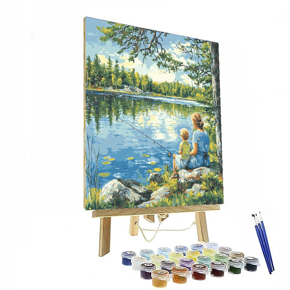 Peaceful Waters, Loving Hearts Numbered Painting Kits